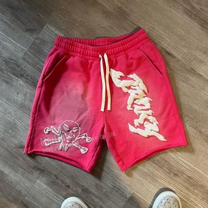 Shorts personnalisés avec logo, imprimés en mousse, coupés et cousus, effet délavé soleil, délavé à la pierre, vintage, vieilli, délavé à l'acide – Fabricant - Product Image 2