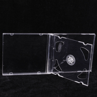 Boîtier de protection pour disque unique en plastique PS vierge de 10,4 mm pour CD de musique, étui de rangement et d'emballage de vente au détail pour disque de jeu PS1/DVD