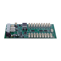 Placa de Control Inteligente para Casilleros de 18 Canales, Placa de Control para Cerraduras Magnéticas, Comunicación RS485, Entrada de CC 24V