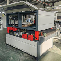 Machine automatique de ponçage et de polissage pour portes en bois composite double face, portes d'armoires et profilés en aluminium