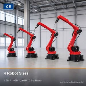 Robot de soudage BORUNTE sur rail linéaire, 7ème axe, portée 1,5M-3M, cobot de soudage pour soudage automatique de longues coutures sur grandes structures en acier - Product Image 3