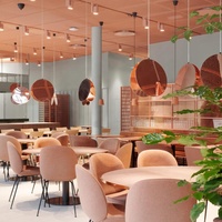 Meubles de salle à manger modernes de style mid-century, chaises de cuisine commerciale, bar, hôtel, restaurant, ensemble de tables à manger avec 4, 6 ou 8 chaises