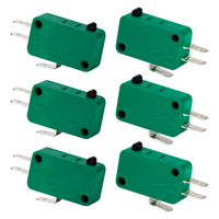 Micro-interrupteur SPDT 20A 250VAC 3 broches sans levier, bouton poussoir micro en plastique
