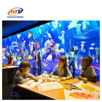 Logiciel de projection murale AR grand écran 3D Jeux de peinture interactifs Dessin interactif pour enfants Projection murale