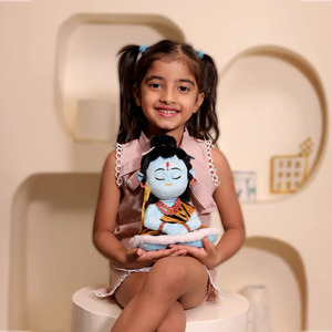 Peluche Bébé Shiva 22cm, Jouet en Peluche Shiva Chantant le Mantra, Ultra Doux, Tissu Sûr pour Enfants, Figurine pour Enfants et Festivals - Product Image 4