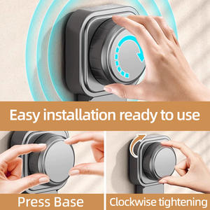 Support mural multifonctionnel moderne pour cuisine, sans perçage, avec ventouse puissante, pour couvercles de casseroles, rangement mural pour poêles - Product Image 5