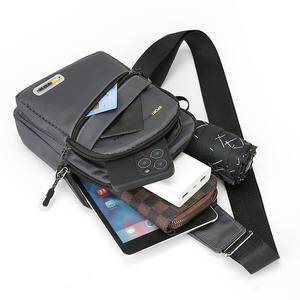 Sport Fashion Men's Chest <b>Bag</b> Nylon <b>Large</b> Capacity Breathable <b>Crossbody</b> <b>Bag</b> For Everyday Use Gray Black Green Blue - Product Image 3