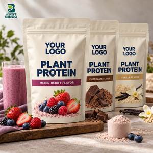 Plant <b>Protein</b> <b>Powder</b> Factory Direct with Pouch Flavor Options with Custom Flavors and Labels - Product Image 1