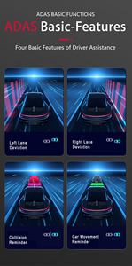 3.16 "Màn hình 1440p/4K WIFI GPS <span class=keywords><strong>2K</strong></span> + 1080P tầm nhìn ban đêm 170 Độ góc rộng TACHOGRAPH ADAS 24 giờ đậu xe giám sát hộp đen - Product Image 3