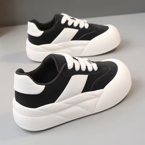 Nouvelles Chaussures Décontractées Femme 2026 à Bout Rond, Semelle Épaisse Rehaussante pour Étudiantes - Product Image 1