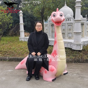 Sièges en fibre <span class=keywords><strong>de</strong></span> verre dessin animé Animal dinosaure Statues parc banc d'amusement centre commercial décoration <span class=keywords><strong>photographie</strong></span> accessoires - Product Image 3