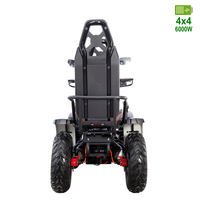 Scooter électrique 4x4 à 2 places, 6000W, prix d'usine, pour la plage, le désert, utilisation en extérieur, 60V 50Ah, batterie au lithium, scooter électrique pour la mobilité, avec certification CE