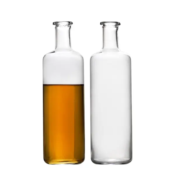 wholesale high quality ins empty 750ml round liquor Alcoholic beverage bottle glass wine spray bottle