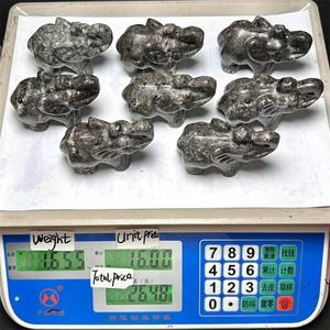 Nuovo Design: Elefante in Cristallo Yooperlite, Animale Naturale Curativo, Scultura di Elefante per Regali - Product Image 4