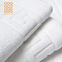 Serviette de Bain de Luxe Personnalisée en Coton Blanc de Qualité Supérieure, Douce et Absorbante, pour Salle de Bain