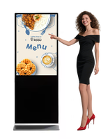 Pour COSUN 43-65 pouces HD LCD signalisation numérique verticale panneau de publicité électronique intelligent écran tactile affichage au sol IP65