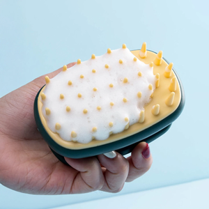 Brosse de massage du cuir chevelu en silicone, peignes pour nettoyer le cuir chevelu, exfoliant, favorise la croissance des cheveux, entièrement naturel - Product Image 6