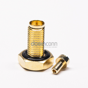 Mạ Vàng <span class=keywords><strong>180</strong></span> độ <span class=keywords><strong>SMA</strong></span> RF nữ nối có thể tháo rời hàn loại cho cáp - Product Image 6