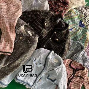 Vestes pour femmes d'occasion <span class=keywords><strong>pas</strong></span> chères |   Ventes en gros de vestes en tweed d'occasion, style français, manteaux pour femmes, lots mixtes - Product Image 2