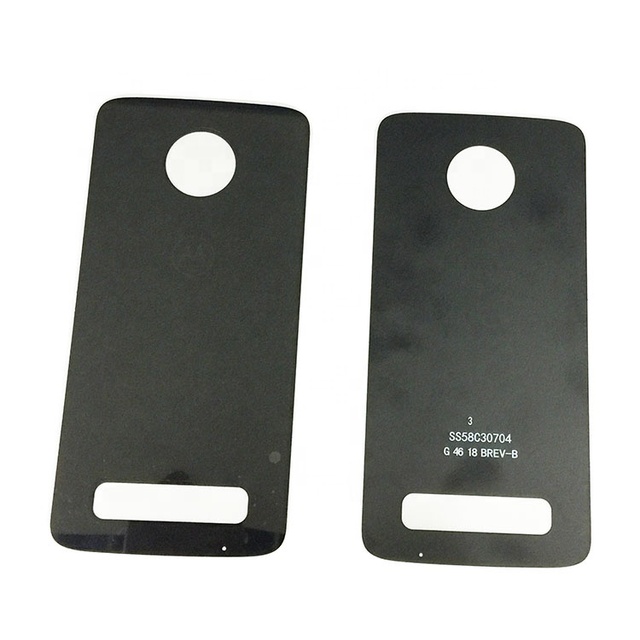 Top Quality Glass Battery Back Cover Door with Sticker for Motorola Moto Z3 Play XT1929 Blue Black