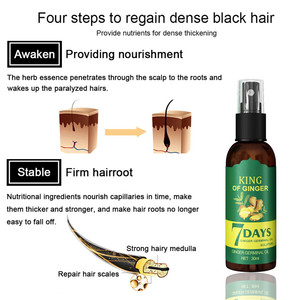 Le gingembre naturel personnalisé en usine favorise la croissance des cheveux et nourrit le spray pour cheveux du cuir chevelu pour femmes et hommes - Product Image 4