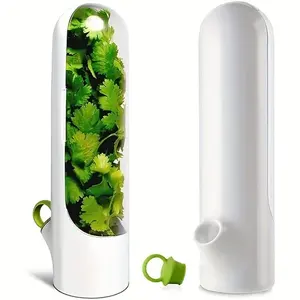 Herb Savor Storage Container Freshness Herb Keeper Transparent Refrigerator Herb Saver