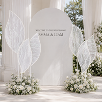Arche de présentation de fleurs en métal personnalisée pour toile de fond de mariage, idéale pour la décoration d'entrée d'événements
