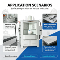 Cabine de sablage rotative industrielle automatique pour le traitement de surface des pièces en lot – Fabricants de cabines de sablage à table tournante