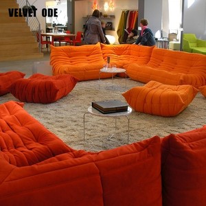 Sillón VELVET ODE Togo <span class=keywords><strong>de</strong></span> terciopelo, sin estructura, con capitoné, para sala <span class=keywords><strong>de</strong></span> estar tipo penthouse y esquina <span class=keywords><strong>de</strong></span> dormitorio <span class=keywords><strong>de</strong></span> apartamento - Product Image 2