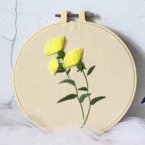 Beginner-Friendly Hand Stamped Cross Stitch Kit Cotton Fabric with Embroidery Hoop for Handcrafts and Needlework - Product Image 3