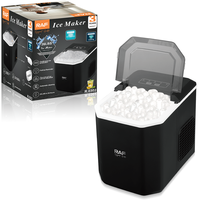 Machine à glaçons automatique RAF pour comptoir, glaçons pilés et à croquer, production efficace de 26 lb/24h, portable avec pelle