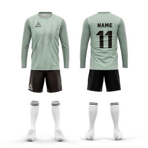 Maillot personnalisé à manches longues ensemble complet de l'équipe de Paris maillot de football équipe kit de football ensemble uniformes - Product Image 6