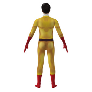 วันพันช์แมน ไซตามะคอสเพลย์บอดี้สูทสีเหลืองสีแดงเต็มตัวเครื่องแต่งกายอะนิเมะเล่นตามบทบาทเครื่องแต่งกายฮาโลวีนขนาดผู้ใหญ่ - Product Image 4