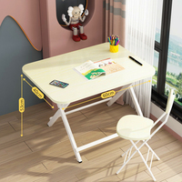 Nouveau Style modulaire moderne bureau pliable maison école primaire enfant taille Standard Table d'étude pieds en bois et ensemble de chaises