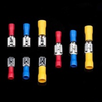 Connecteurs de fils électriques, bornes mâles et femelles, isolées, à sertir à froid, assortiment de connecteurs à sertir pour fils