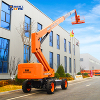 Plateforme élévatrice télescopique électrique à bras droit CFMG 29m, nacelle élévatrice automotrice pour travaux en hauteur, certifiée CE ISO