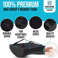 Coussin de chaise ergonomique en mousse à mémoire de forme, soutien lombaire et coussin d'assise, housse respirante et lavable, pour chaise de bureau, voiture, usage domestique
