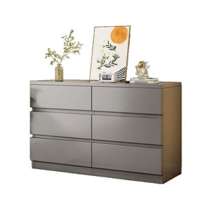 Cassettiera a 6 cassetti in legno laccato per camera da letto, comodino - Product Image 1