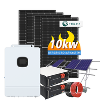 Système solaire hybride 6 kW 30 kW, systèmes solaires domestiques complets, système de stockage d'énergie solaire domestique 10 kVA
