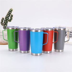 20Oz Stainless Steel Insulated Travel <b>Mug</b> <b>Reusable</b> Travel Drinkware Drop Shipping Available Kitchen Dining ASM26 - Product Image 3