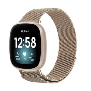 <span class=keywords><strong>Correa</strong></span> de Metal Milanese Loop para Reloj Inteligente <span class=keywords><strong>Fitbit</strong></span> Versa 4/Versa 3, Pulsera Oficial para <span class=keywords><strong>Fitbit</strong></span> <span class=keywords><strong>Sense</strong></span> 2-1, <span class=keywords><strong>Correa</strong></span> Magnética - Product Image 3