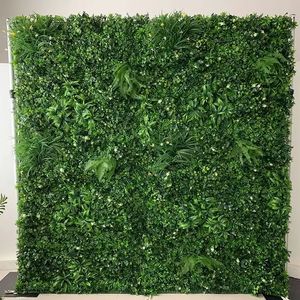 ฉากหลังผนังดอกไม้ 8 ฟุต x 8 ฟุต ผนังหญ้าเทียมม้วนได้สำหรับงานแต่งงาน - Product Image 4