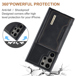 Étui en cuir magnétique <span class=keywords><strong>Caseme</strong></span> pour iPhone 17, 16, 15 avec porte-cartes intégré - Product Image 6