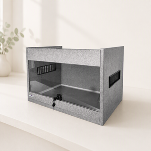 Terrário Anti-Fuga para Répteis com Fechadura de Chave, Malha Lateral Deslizante Frontal, Decoração Natural para Dragão Barbado e Tarântula - Product Image 1