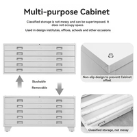 Bureau Art Papier Stockage Métal Acier A0 A1 Plan D'étage Ingénierie Dessin Architectural Classeur Latéral