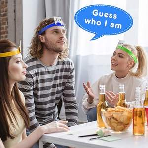 6 couleurs Jeu éducatif et cognitif 'Devine qui je suis' Bandeaux en plastique pour activité linguistique en classe, Noël, besoins spéciaux - Product Image 5