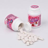 Chicle de Xilitol Profesional para Exportación, en Botella de 60g, Sin Azúcar, en Perlas, Halal, Cumple con las Normas de EE. UU., Suministro Global al por Mayor