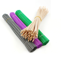 Bâton de diffuseur d'huiles essentielles pour la maison Bâtons de roseau de couleur naturelle Tiges de rotin synthétiques 3mm 4mm 5mm 6mm Désodorisants noirs et blancs