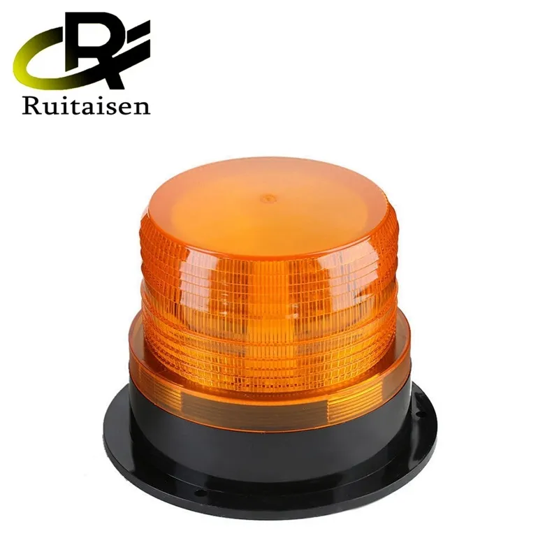 Ruiaisen-luz estroboscópica giratoria de emergencia para coche, lámpara de señal de tráfico, Flash, faro LED, naranja, azul, rojo, lámpara de advertencia