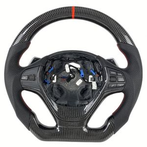 Volante de Fibra de Carbono para <span class=keywords><strong>BMW</strong></span> con LED y Alcántara, Compatible con F20 F21 F52 F30 F31 F34 F10 F11 F07 F18 F06 F12 F13 F01 F02 F26 X6 F16 328i - Product Image 3